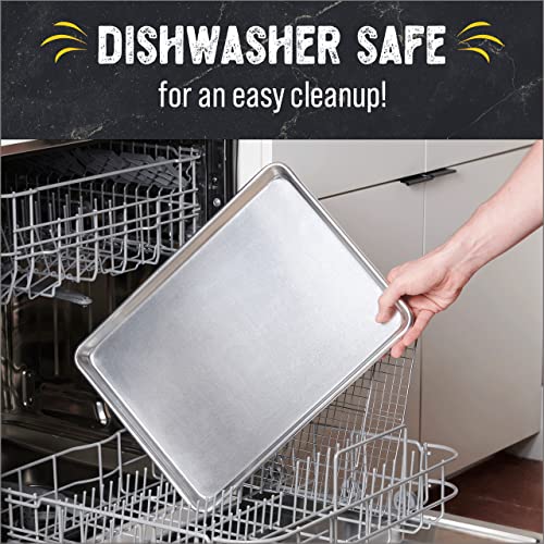 Checkered Chef Baking Sheet with Wire Rack Set Stainless Steel Cookie