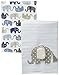 Mud Pie Baby Burp Cloth Set, Elephant, One Size