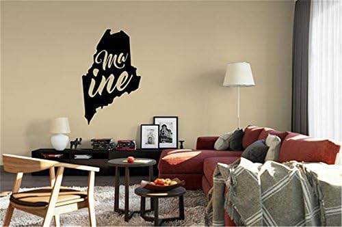 Maine Wall Decal Small &amp; Large Removable s of Maine State Maine Car Decal Maine Macbook Decal Laptop Faithful Saying for Wall Motivational Wall Words Inspirational Wall Decal
