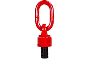Nikou M12 Universal Lifting Ring, 360° Rotating Alloy Steel Lifting Eye Bolt, 1T Capacity for Machinery, Construction & Marin