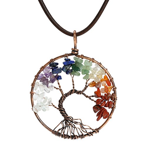 Buy Family Tree of Life Pendant Amethyst Crystal Quartz Necklace 7