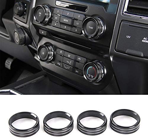 GZXinWei Audio Volume Switch AC Media Ring Air Conditioner Knob Cover Trim,Black