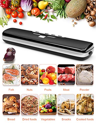 Vakuumierer mit 15 Vakuumierbeutel und Vakuumschlauch-Set, BNT Vakuumiergerät, Automatisch Lebensmittel Vacuum Sealer… – Bild 5