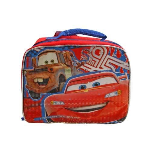 Disney Mator and Lightning McQueen Insulated Lunch Bag and Bonus Drawstring Bag Set