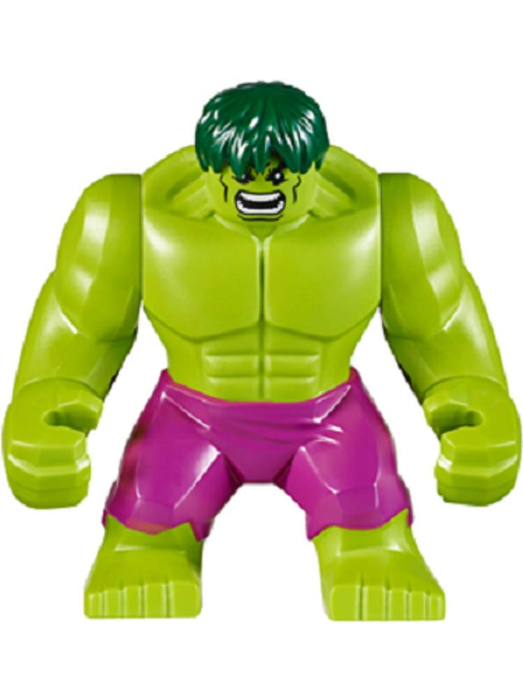 LEGO Marvel Super Heroes Hulk - Giant, Magenta Pants, Dark Green Hair