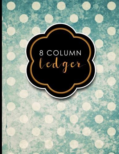 8 Column Ledger: Accountant Notebook, Accounting Pad, Ledger Journal Book, Vintage/Aged Cover, 8.5" x 11", 100 pages (Volume 9)