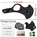 MoHo Dust Mask, Upgrade Version Activated Carbon Dustproof Mask Windproof Foggy Haze Anti-Dust Mask Motorcycle Bicycle Cycling Ski Half Face Mask for Outdoor Activities (Gray+3 Extra Filter)