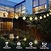 ALOVECO Solar String Lights Outdoor, 25ft 40 LED Crystal Ball Waterproof String Lights Solar Powered Fairy Lighting for Garden Home Landscape Holiday Decoration