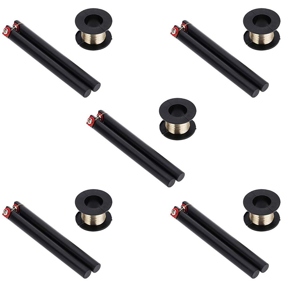 MMOBIEL Molybdenum Cutting Wire for LCD Front Glass Separation 5 Pack - 100m / 329ft - 0.08mm Cutting Wire - Mobile Phone Screen Separator - Incl. Handle