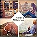 Refillable Handmade Traveler's Notebook, Leather Travel Journal Notebook Vintage Notebook for Men & Women, Perfect for Writing, Gifts, Travelers, Small Size 5.3