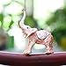 YU FENG Cute Lucky Elephant Trinket Box Hinged Hand-Painted Figurine Collectible Ring Holder