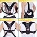 Posture Corrector for Women & Men Under Clothes Adjustable Shoulder Belt for Slouching & Hunching Upper Back Brace Posture Clavicle Strap Pain Relief (Black, S)