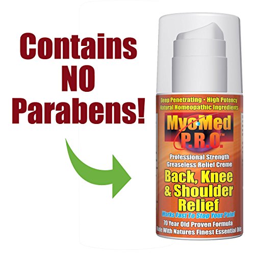 Best Knee, Back and Shoulder Remedy Cream. Gives You Fast and Safe Pain Relief Treatment. Stops Pain From Knee Sprain, Lower Back, Rotator Cuff, Ankle, Wrist and all Types of Pain. Myomed Pro 3.5oz