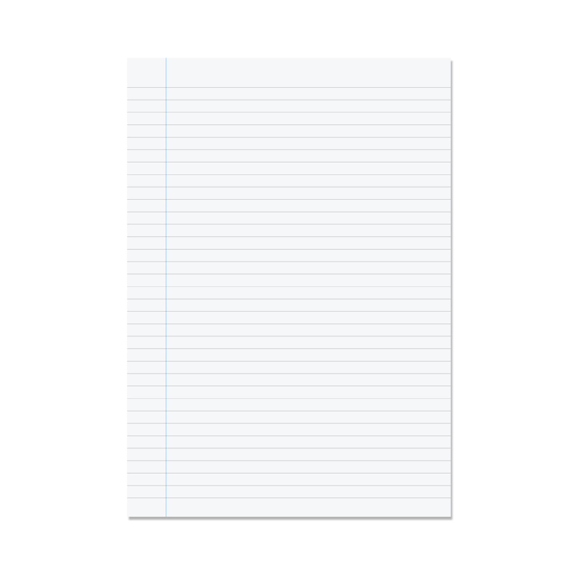 Rhino A4 Loose Leaf Lined Paper, 500 Sheets / 1000 Pages, 8mm Lined with Margin Paper, 1-Pack, Unpunched, School & Office Stationery Supplies