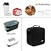 KOSOX Oxford Square Insulated Lunch Tote Bag Picnic Cooler Bag with Shoulder Strap - Unisex Lunch Bag for Adults, Kids, Women, Men, Teens (Blue)