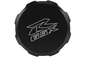 GIDIBII Front Brake Reservoir Cover Cap,Motorcycle Accessories Made of Aluminum Alloy Compatible with Suzuki GSX-R 600 1997-2020,GSX-R 750 1996-2020,GSX-R 1000 2001-2020 (Black)