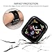 [2Pack] Tensea Compatible for Apple Watch SE 2022 Series 4 5 6 SE Case Protector 44mm, 2 Pack Ultra-Thin Protective Bumper Soft Flexible TPU Cover Replacement for iwatch Case Series 4 5 6 SE (Black)