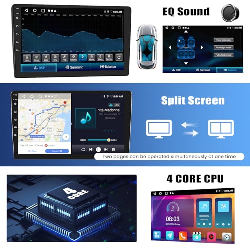 2G+64G GOHHDL Android Car Radio for Fiat Ducato 2010/Citroen Jumper/Peugeot Boxer Carplay Android Auto, 9 Inch 2 Din Touch Screen with Bluetooth GPS WiFi FM/RDS SWC Backup Camera and Mic