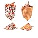 FUNPET 4 Pcs Dog Bandana Triangle Bibs Bright Coloured Scarfs Accessories for Pet Cats and Baby Puppies