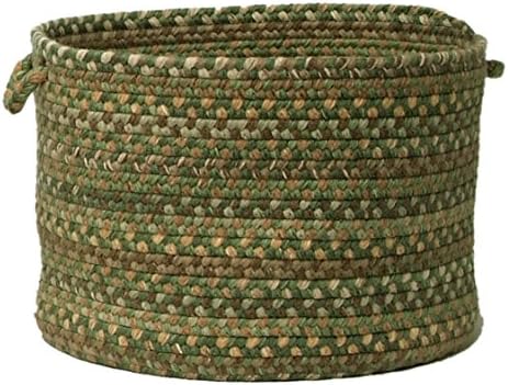 Oak Harbour Utility Basket, 18 by 12-Inch, Cabana Green