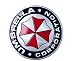 2pcs/lot Car Styling Resident Evil Umbrella Car Sticker Decals Brushed Aluminum 3D Emblem