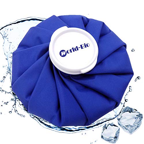 2 Reusable Hot Cold Therapy Ice Bag Pack (9") & Breathable Wrap with Elastic Strap, Soothing Relief for Head Tension, Migraine, Shoulder Surgery, Back Joint Pain, Hip Replacement, Knee Injuries - Thumbnail 4