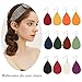 Genuine Leather Earrings Dangle Drop for Women Teen Girls, Teardrop Earrings Lightweight, Gift for Her (Black)