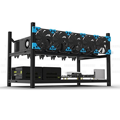 6 gpu miner case aluminum stackable mining case rig ope…