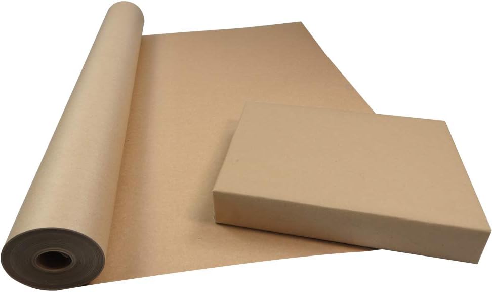 Carta Kraft Riciclata 750mm X 100m – Rotolo Da 90g/m², Ecologica E Resistente, Ideale Per Imballaggi, Confezioni Regalo E Mestieri