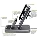 Charging Dock for iPhone, Aluminum iPhone Desk Charger Stand Dock Station Holder for iPhone X/ 8/ 8 plus/7/7plus/SE/ 6s/6 and Samsung S7/ S7 Plus, Support Charging With Case (Silver)
