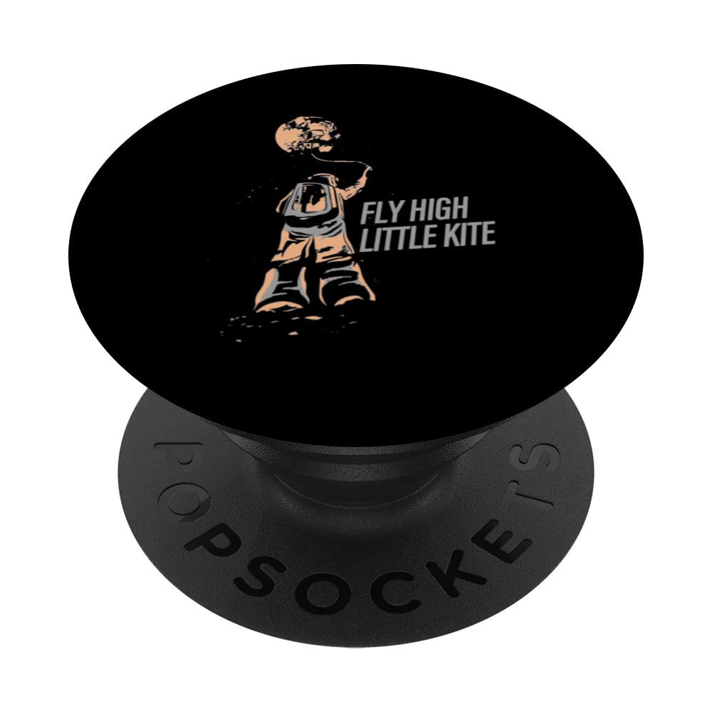 Fly High Little Kite | Moon | Kite Flying PopSockets Swappable PopGrip
