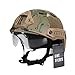OneTigris Multifunctional Tactical Helmet Airsoft Paintball Fast Helmet with Protect Goggles (Multicam)
