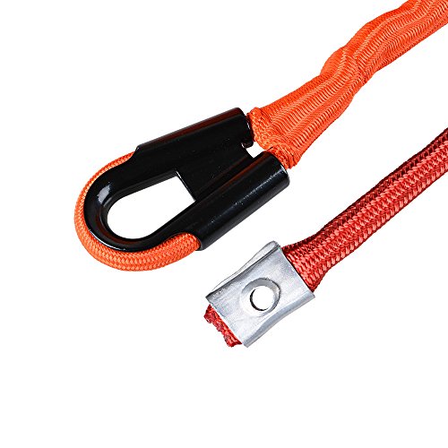 95ft x 3/8 Orange Synthetic Winch Rope Line Cable 22000LBs Heat Rock
