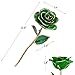 24K Green Rose for Her, Eternal Love Real Gold Plated Rose Flower, Best Present for Wife/Mom/Girlfriend Anniversary, Wedding, Birthday, Graduation (Green)
