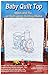 Fairway Stamped Baby Quilt Top, 36 by 50-Inch, Train
