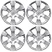 BDK KT-1000- King1 Silver Hub Caps (Wheel Covers) for Toyota Camry 16” – Four (4) Pieces Corrosion-Free & Sturdy – Full Heat & Impact Resistant Grade – OEM Replacement