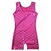 DAXIANG One-piece Leotard Mermaid Rainbow Colourful Gymnastics Biketard Shortall for Little Girls,Rose,110(4-5Y)