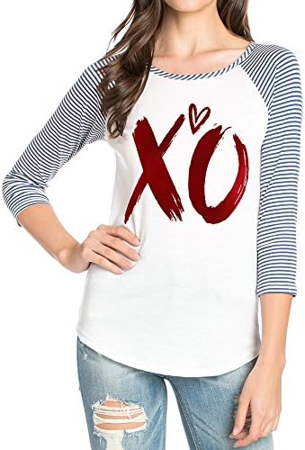 TIMELINE FASHION - XO - GRAPHIC SPORTY ROUND NECK T-SHIRTS - LONG SLEEVES