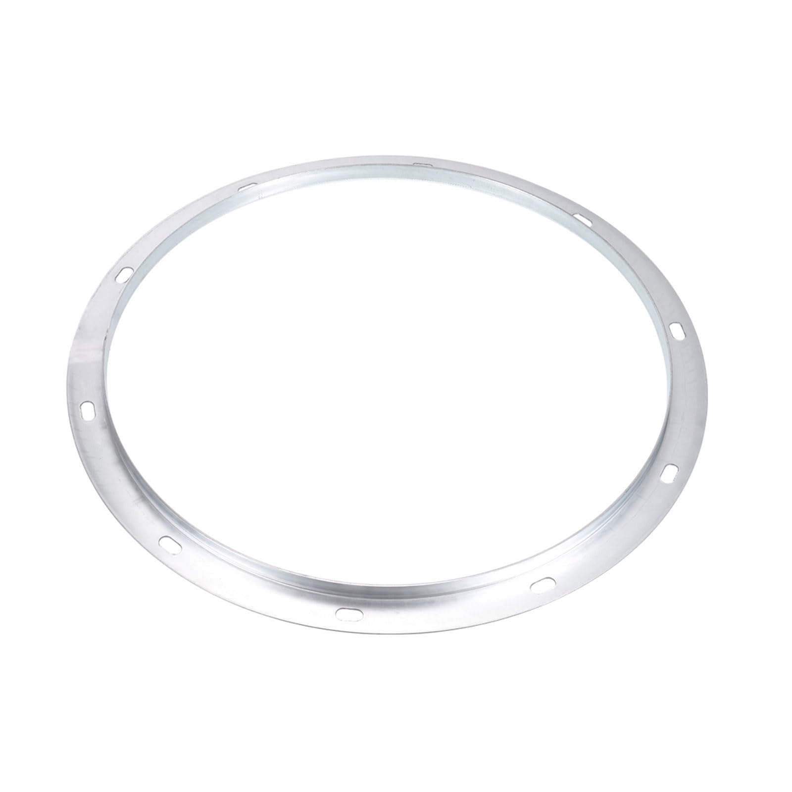 PATIKIL 16" Duct Connector Flange, Metal Straight Pipe Exhaust Flange Duct Mounting Plate for Heating Cooling Ventilation HVAC System, Galvanized Steel