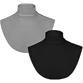 Yolev Turtleneck Fake Collar Detachable Dickey Collar for Women Men Cotton Half Mock Turtleneck Unisex