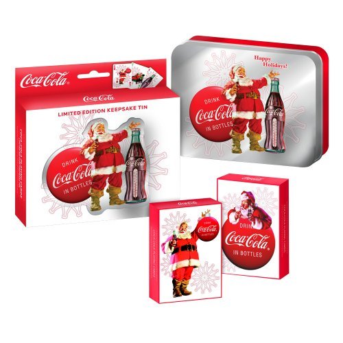 2008 COLLECTORS COCA-COLA 2 DECKS PLAYING CARDS IN LIMITED EDITION KEEPSAKE TIN