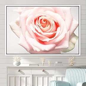 signwin Framed Canvas Wall Art Bright Flowers Closeup...