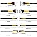 Refand Makeup Brushes Premium Makeup Brush Set Professional Makeup Kit with Pu Leather Storage Bag Gold Black (10 pcs)