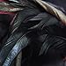 CA Mode Women Witch Hat Wizard Cap Headwear Spider Feather Halloween Costume Dark Black