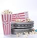 Red and White Popcorn Boxes for Party, Easy Assembling Popcorn Holders from Cestash, Pack of 24, 300 GSM Thick Paper Popcorn Bags for Parties, Picnics, Movie Nights