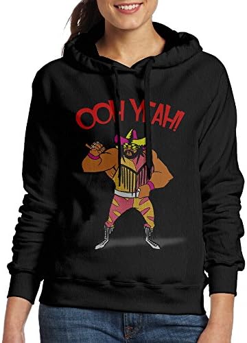 Macho Man Women's Hoodie L Black