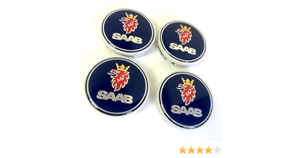 Set de 4 Saab llantas de aleación Centro Tapacubos (63 mm (62 ...