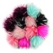 DIY 12pcs Faux Raccoon Fur Pom Pom Ball for Knitting Hat DIY Accessories - Colorful Color