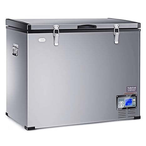 Costway Car Freezer 121 Quart Compressor Travel Refrigerator 4f To 50f Portable And Compact Vehicle Electric Cooler Fridge For Car Home