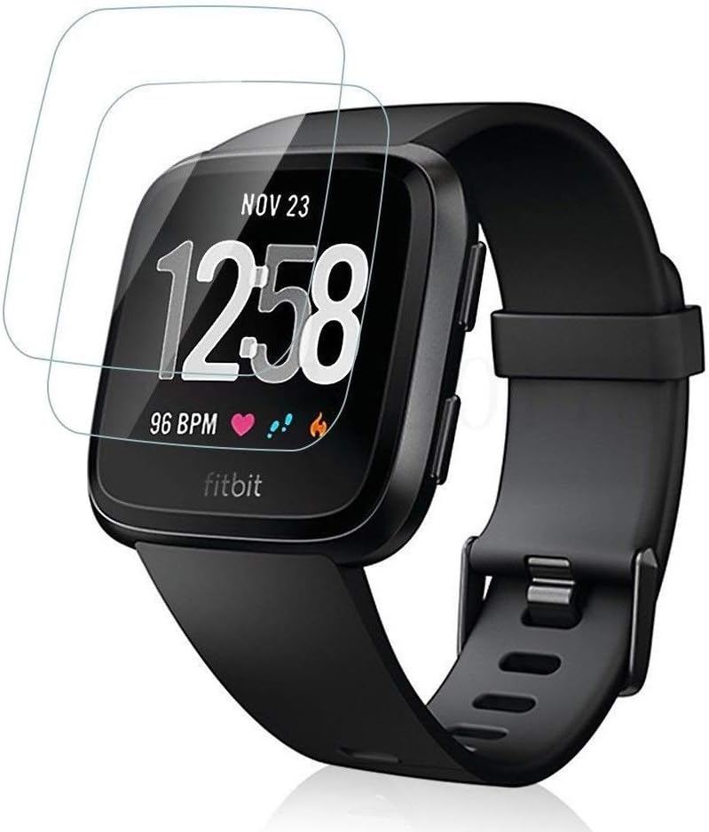 invella Tempered Glass Screen Protector for Fitbit Versa and Versa Lite (Transparent, Pack of 2)
